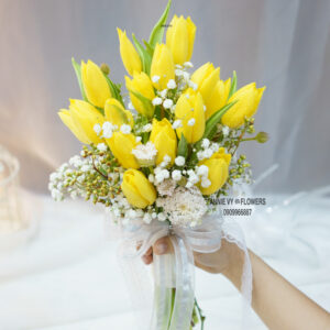 Hoa Cưới Tulip Vàng mix A42