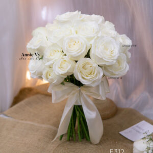 E312- Hoa Cưới Hồng Trắng