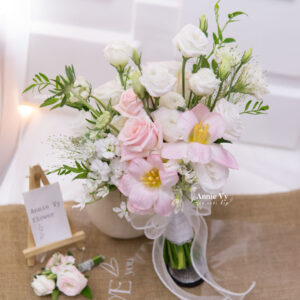Hoa Cưới Tulip Hồng mix Hồng Pastel G237