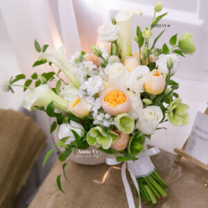 Hoa Cưới Calla Trắng mix Juliet Cam G255