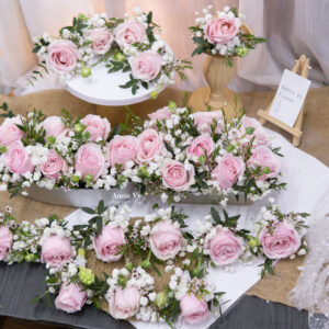 Hoa Cài Áo Hồng Pastel