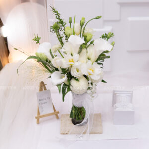 Hoa Cưới Calla mix Tulip, Tuyết Mai G549
