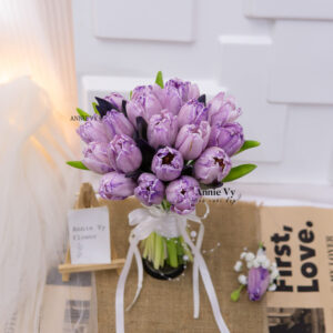 Hoa Cưới Tulip Tím Hana G581