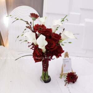 Hoa Cưới Calla Trắng mix Hồng Đỏ H149