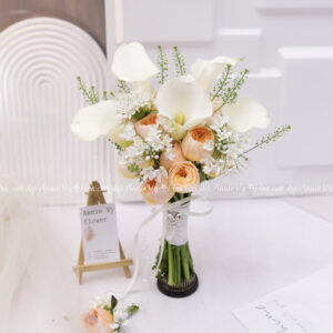 Hoa Cưới Calla Trắng mix Juliet H160