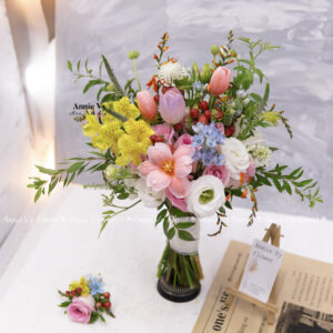 Hoa Cưới Garden Style mix colorful H504