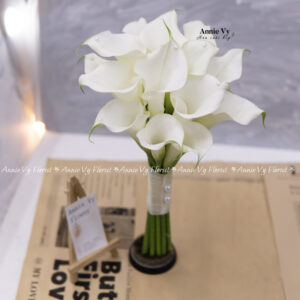 Hoa Cưới Calla Trắng 15 Hoa Basic H588