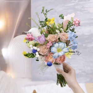 Hoa Cưới Garden Style mix Colorful HA015