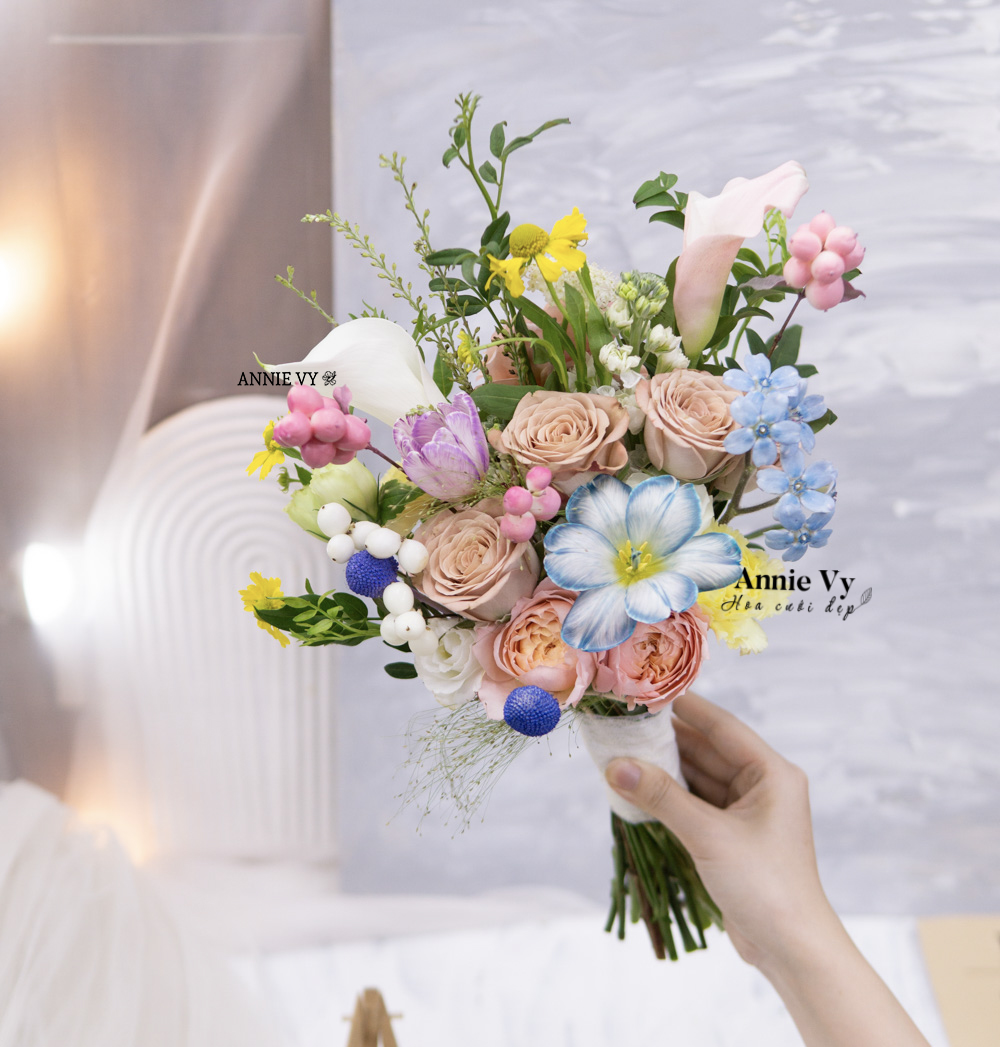 Hoa Cưới Garden Style mix Colorful HA015