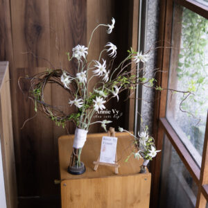 HC538- Hoa Cưới Flannel mix Salix